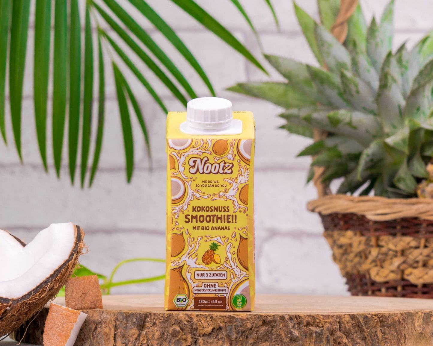Bio Kokosnuss Smoothie Ananas – 15 Stück - Nootz Deutschland