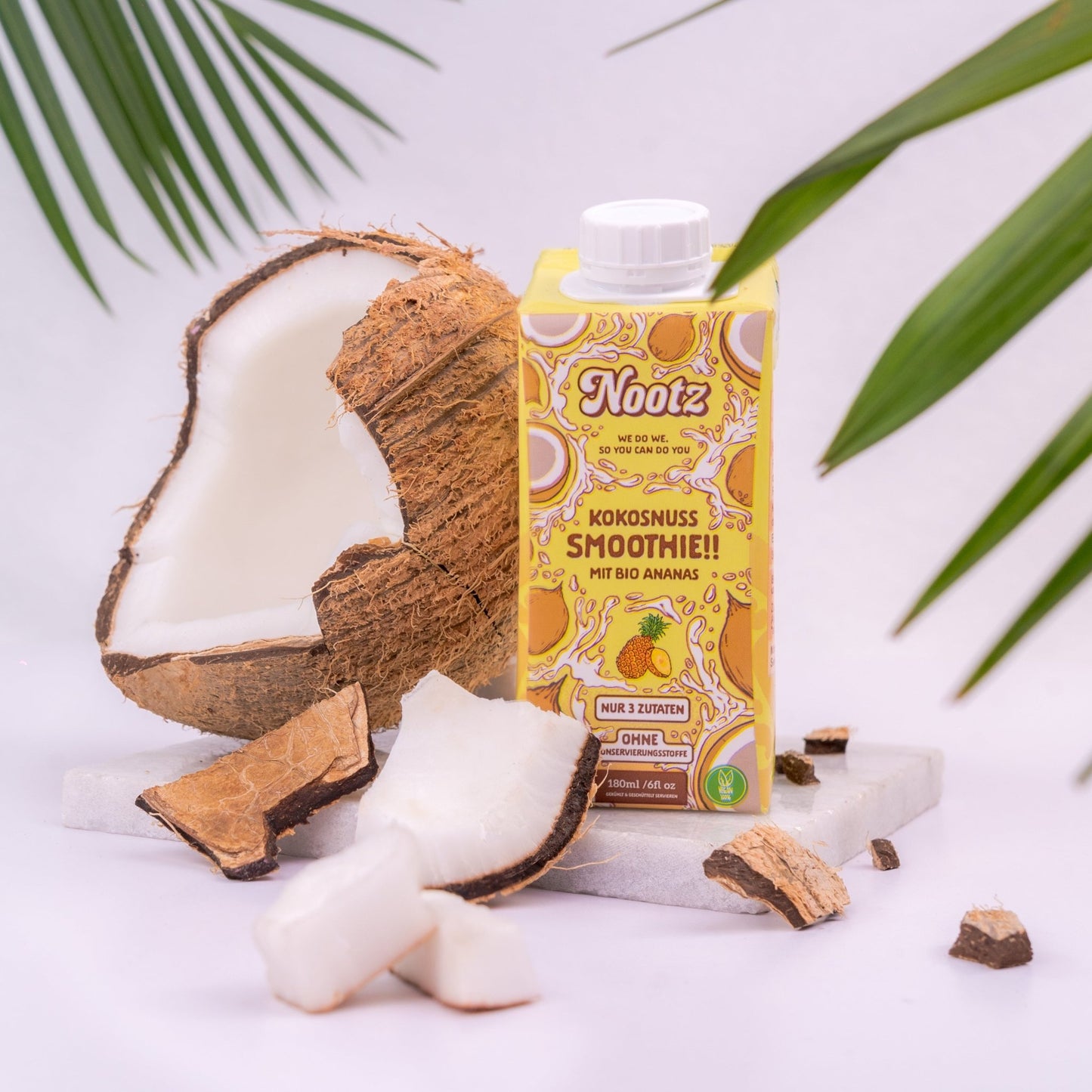 Bio Kokosnuss Smoothie Ananas – 15 Stück - Nootz Deutschland