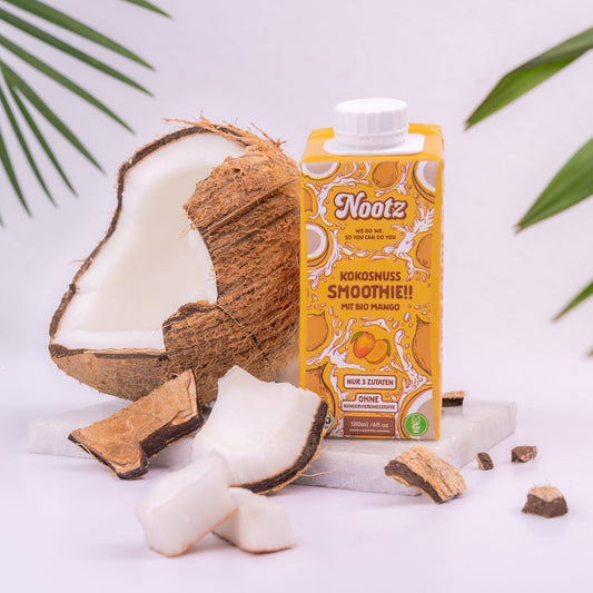 Bio Kokosnuss Smoothie Mango – 15 Stück - Nootz Deutschland
