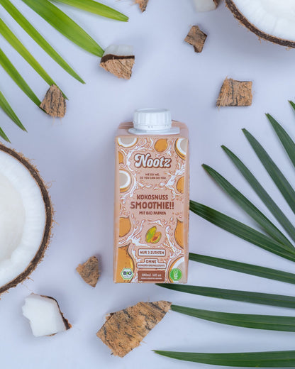 Bio Kokosnuss Smoothie Papaya – 15 Stück - Nootz Deutschland